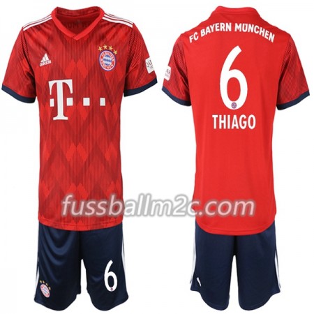 Fußballtrikots FC Bayern München Thiago 6 Kinder Heim Trikotsatz 2018-2019